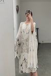 Mutedance 23 Spring/Summer Loose Printed Dress Cotton MD-MD23SS82-HUARAN Flower Dye